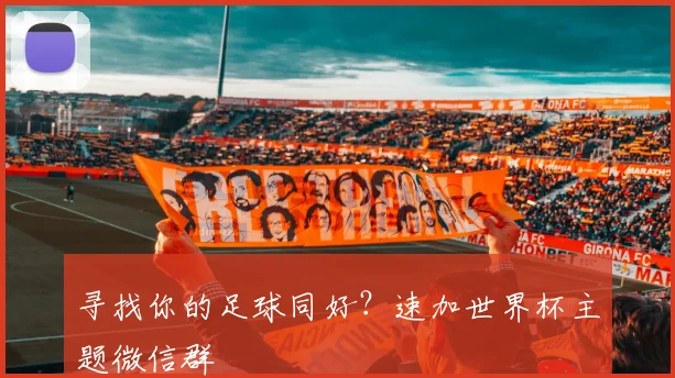 寻找你的足球同好?速加世界杯主题微信群